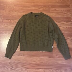 ATWYLD moto sweater | olive green | small